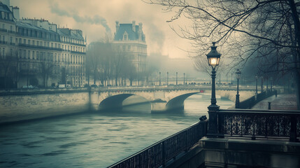 Paris on a Cold Winter Day