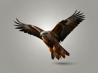 Fototapeta premium Black Kite transparent icon.