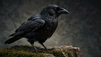 Obraz premium Black raven design for creative concepts.