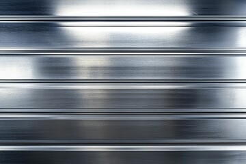 Obraz premium Brushed metal panels, horizontal, reflective, gray.