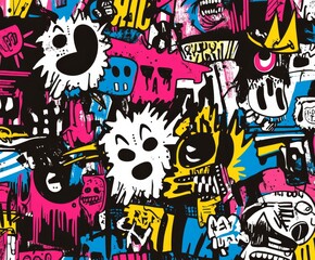 Illustration for Punk music album cover 