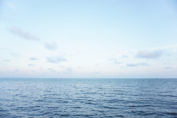 Blue sky over the sea