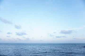 Blue sky over the sea