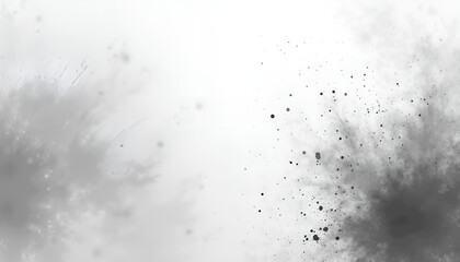 Obraz premium Graphic design background with paint splashes in light gray and white, faded memories in subtle realism