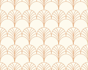 Modern geometric art deco seamless pattern. Trendy abstract background. Vector illustration for print, fabric, surface, textile.
