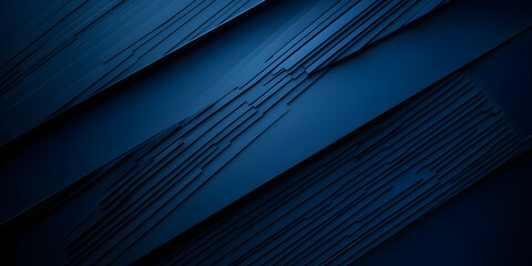 Obraz premium 3D Dark blue abstract background with diagonal lines
