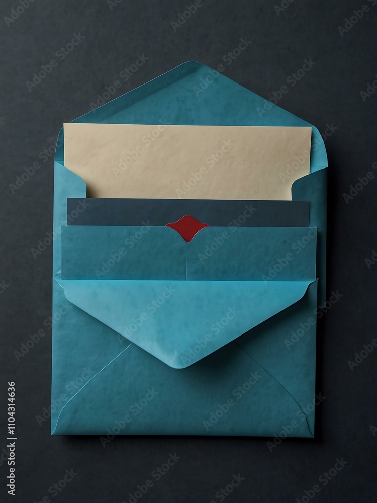 Poster blue envelope collection for messaging and communication ideas.