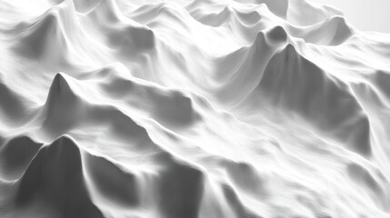 Obraz premium Abstract White Mountain Landscape: A Study in Light and Shadow