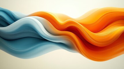 Dynamic Abstract Flowing Shapes in Vibrant Colors - A Stunning Visual Design