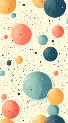 Abstract Colorful Circles Pattern Design: A Vibrant and Unique Graphic Art