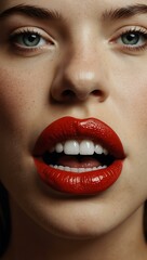 Naklejka premium Bold expression of style with mouth illustrations in graphic design.
