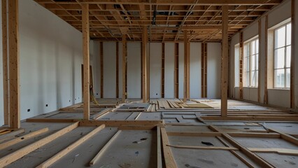 Progression of a Residential Building from Floor Installation**:Digital Artwork series 02
