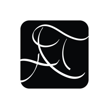Abstract At logo design in square shape 