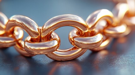 A Detailed Look at Exquisite Gold Chain Links:  A Masterpiece of Metalwork and Craftsmanship