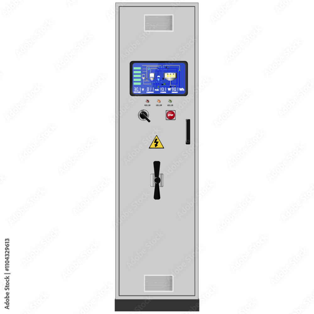 Aufkleber control panel. production control panel and control of computer devices. touchpad. vector graphics