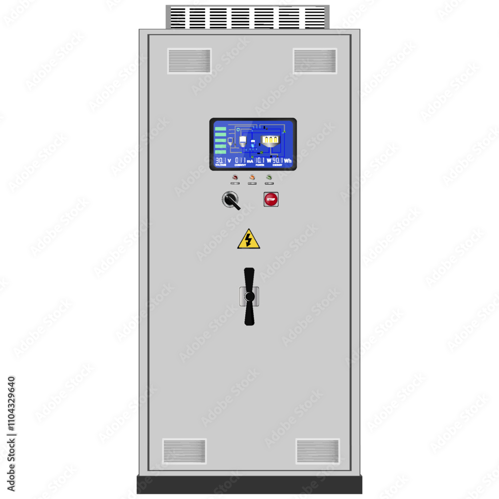 Aufkleber control panel. production control panel and control of computer devices. touchpad. vector graphics
