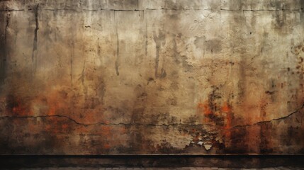 Fototapeta premium Processed collage of old rusty grunge texture. Background for banner, backdrop or texture for 3D mapping