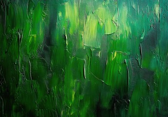 Textured Green Abstract Background with Varying Shades and Depths, Ideal for Artistic Projects, Designs, and Natural Themes in Digital Media or Print