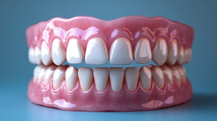 Fototapeta premium High-Definition 3D Dental Model: A Detailed Illustration of Human Teeth and Gums for Dental Education and Awareness