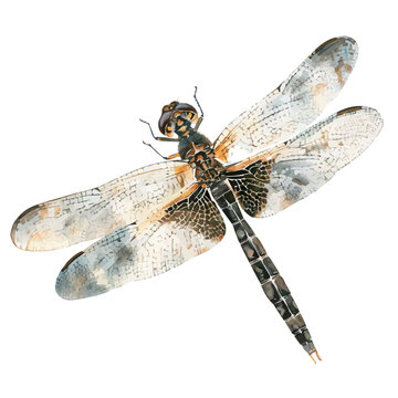 recommend clip art: A watercolor illustration of Dragonfly, isolated on a white background. Dragonfly vector.