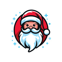 santa claus graphic vector design on christmas day