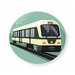 Subway Icon on White