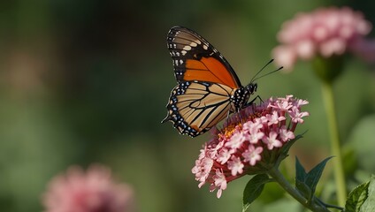 Fototapeta premium Butterfly on a flower.