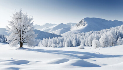 winter mountain landscape