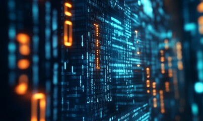 Obraz premium A computer screen with a bunch of numbers and letters