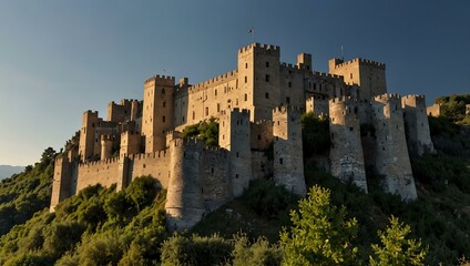Castello Pandone in Venafro, historic site, Molise.