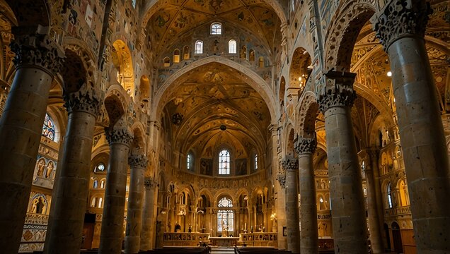 Cathedral of Monreale in Palermo, Sicily.