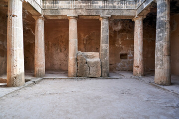Royal Tombs - ancient burial chambers in underground caves in the city of Phapos