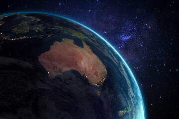 australia space earth galaxy universe background