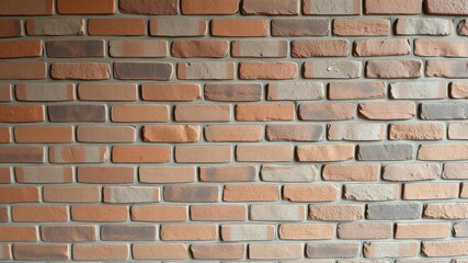 Naklejka premium An assortment of red, brown, and grey bricks with varying textures perfect for architectural designs and background images, interior
