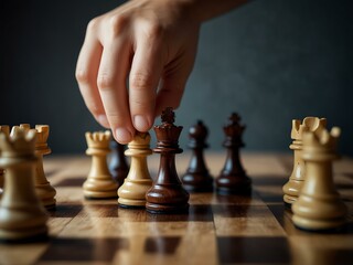 Chess move symbolizing business decision-making.