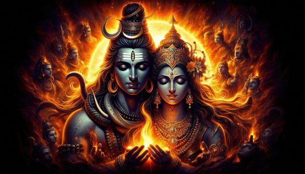 Lord Shiva and Goddess Parvati
