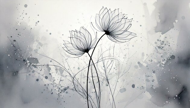 fiori stile acquarello