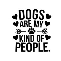 dogs are my kind of people cat t-shirt template  
