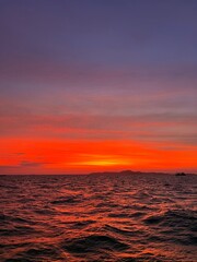 Obraz premium New year sunset