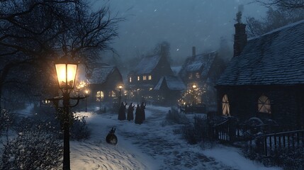 fairy tale winter village