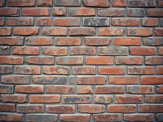 Close-up of grungy and weathered brick wall, background