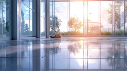 Fototapeta premium stock photo of window cleaning 