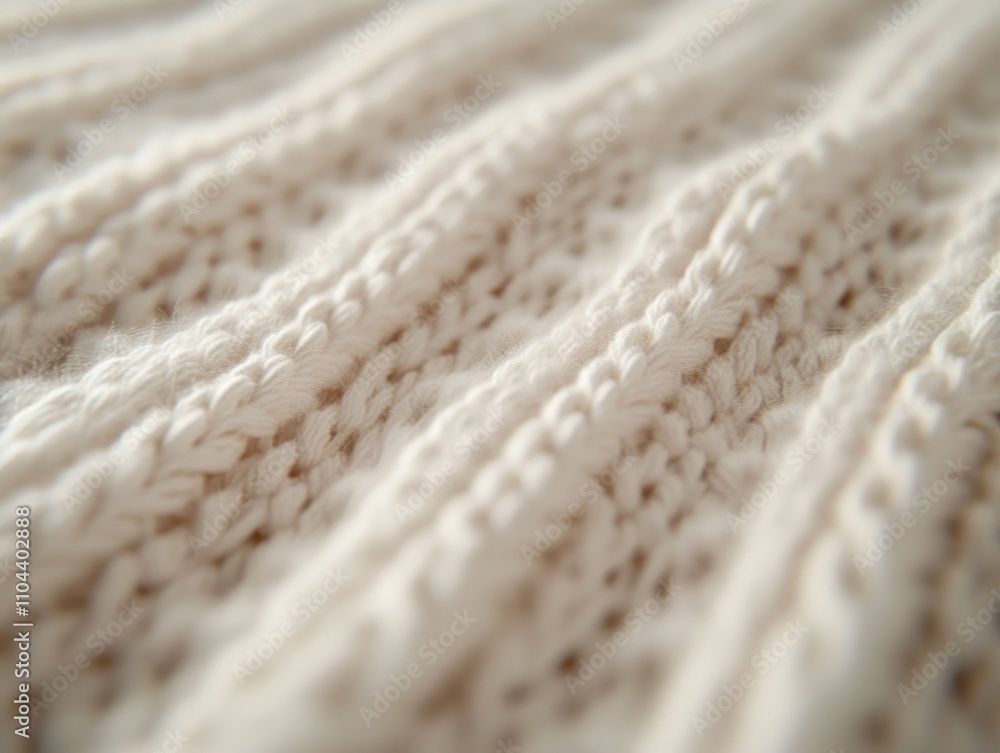 Poster this macro shot captures the fine details of white fabric fibers, emphasizing their unique texture a