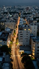 Fototapeta premium Cityscape of Kyoto and Osaka, Japan.