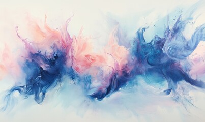 Abstract colorful swirl painting, vibrant pinks, blues, soft textures, fluid motion, artistic expression