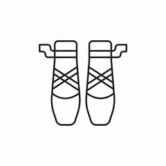 ballet shoes icon sign vector © Nijat
