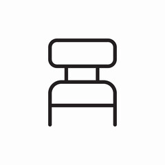 chair seat icon sign vector