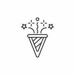 confetti holiday icon sign vector