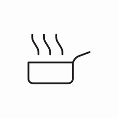 cook pan icon sign vector