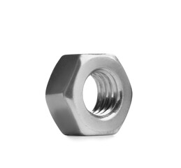 Metal nut isolated on white background